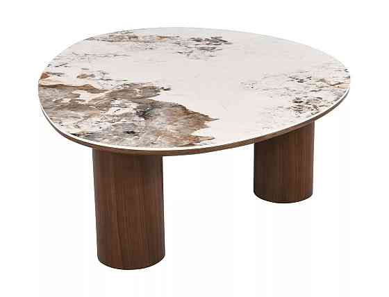 Журнальний столик ADELIS білий PANDORO/горіх 110*80 Днепр