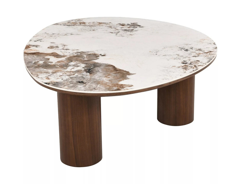 Журнальний столик ADELIS білий PANDORO/горіх 110*80 Днепр - изображение 5