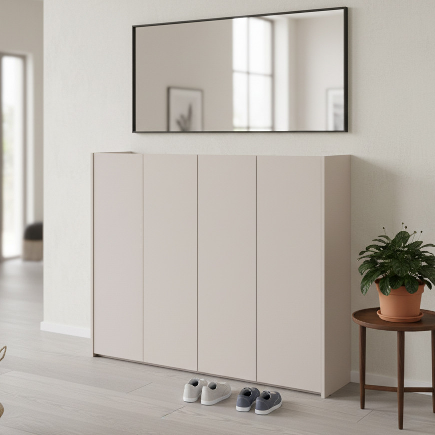 Тумба для обуви Doros Кассель Кашемир 4 ДСП 128х40х110 (41516213) Львов - изображение 1