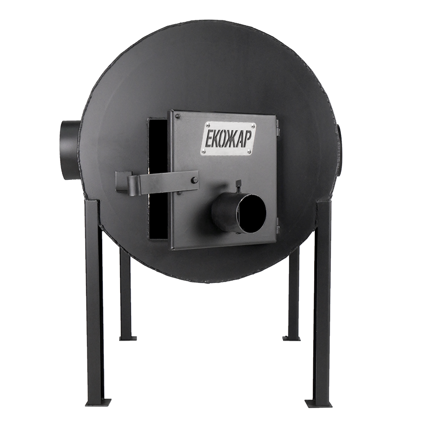Печь булерьян буржуйка Экожар Про 500 с горизонтальными тепловыми выходами Киев - изображение 2