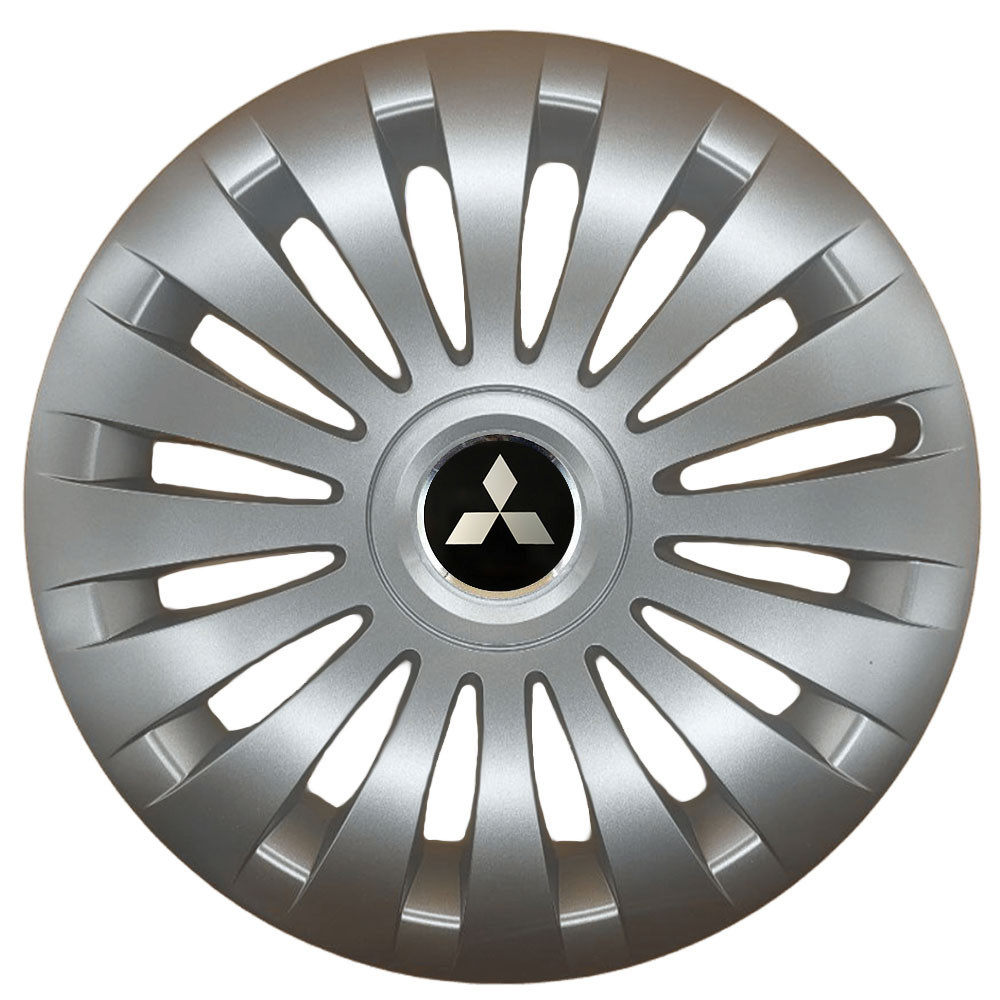 Автомобільні модельні ковпаки R17 Mitsubishi 504 4шт, SJS, сріблясті Київ - фото 1