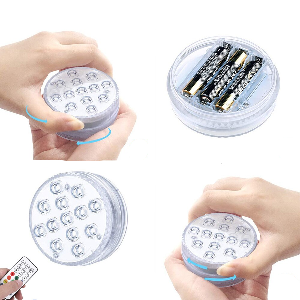 Водонепроникний RGB світильник з пультом, EL-2070 / Світильник для акваріума / Світлодіодне підсвічування Київ - фото 6