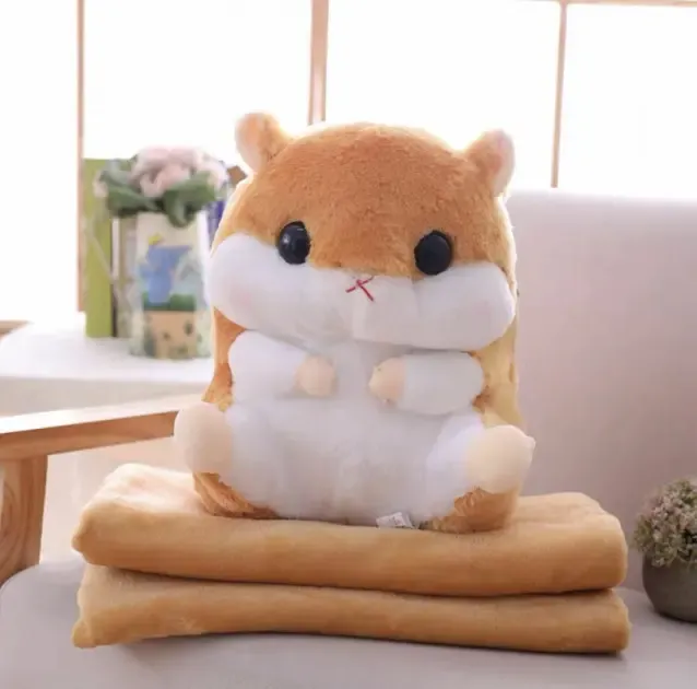 Коричневый Плед-хомяк 3 в 1, Плед, Игрушка, Подушка Коломыя - изображение 2