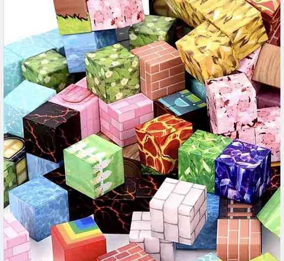 Магнітні блоки майнкрафт, конструктор, minecraft, магнитный ,my word Харьков