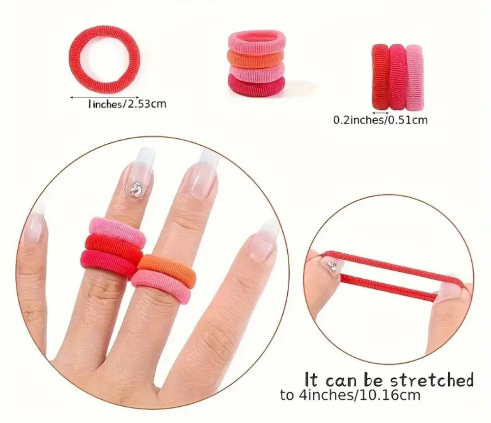 Набор детский резинок для волос 50 шт разноцветный Киев - изображение 7