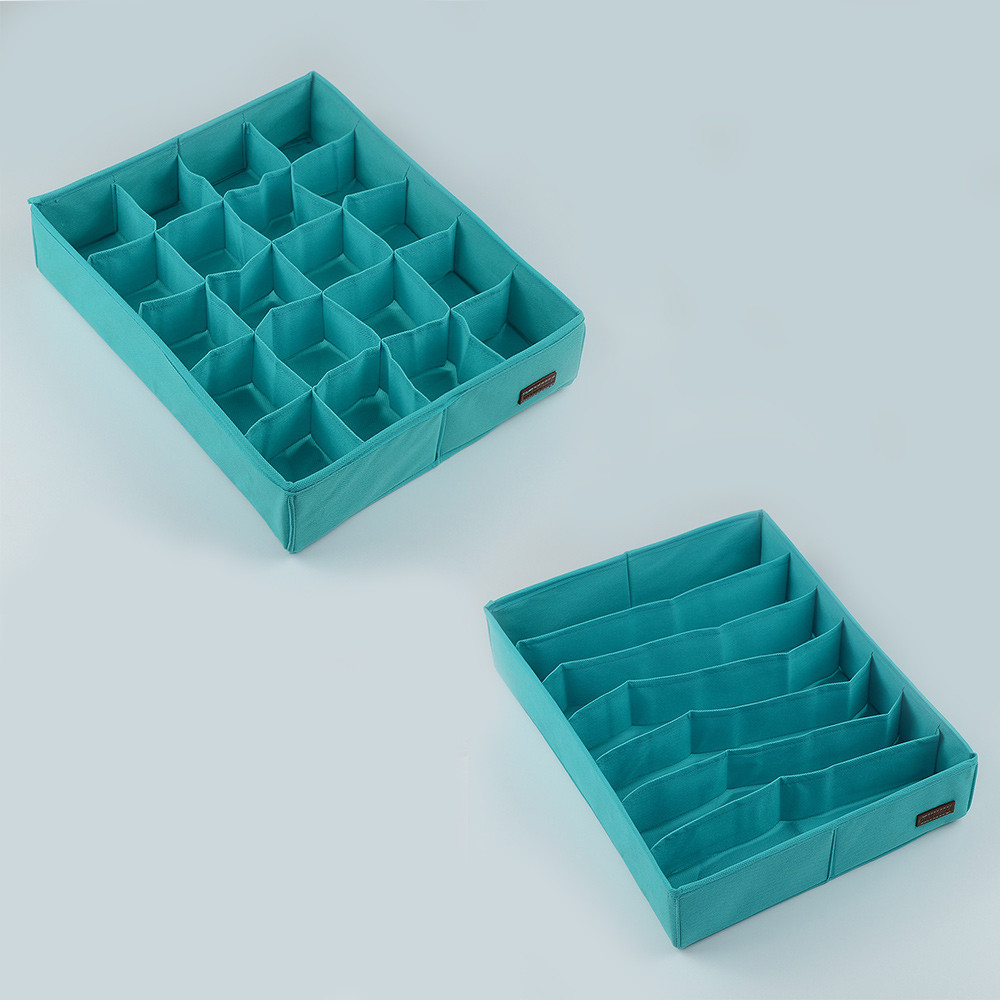 Набір органайзерів для нижньої білизни 2 шт Lzr002 (Лазур) Суми - фото 3