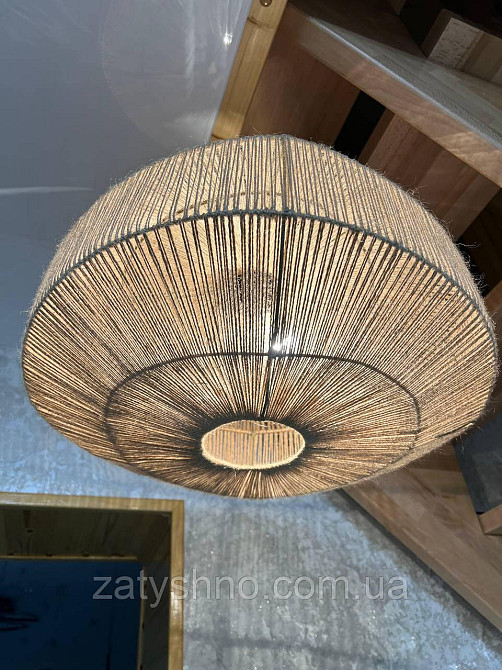 Люстра плетеная   круглая из джуготвой нити Киев - изображение 10