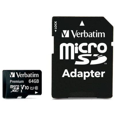 Карта памяти Verbatim 64GB microSDHC Class 10 (44084) Винница - изображение 1