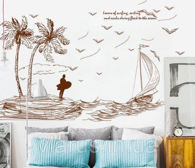 Декоративная наклейка на стену Кораблик Киев - изображение 5
