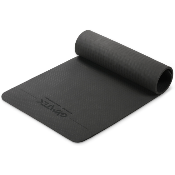 Килимок (мат) для фітнесу та йоги Gymtek Premium TPE 0,5см чорний Київ
