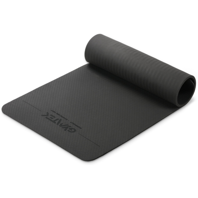 Килимок (мат) для фітнесу та йоги Gymtek Premium TPE 0,5см чорний Київ - фото 1