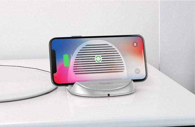 Бездротовий зарядний пристрій Baseus Silicone Horizontal Desktop WXHSG-02 (Білий/Сірий) Миколаїв - фото 7