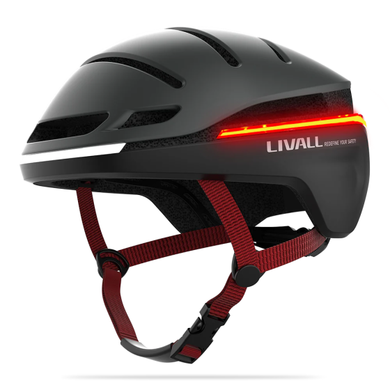 Захисний шолом Livall EVO21 (L) Dark Night (58-62см), передній та задній ліхтар поворотів та стопів, додаток, Bluetooth, пульт Київ