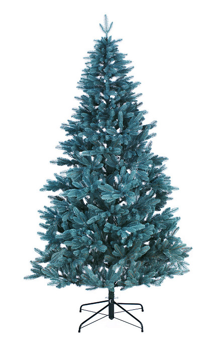 Искусственная пушистая елка Элит (высота 2.10 м) литая (Голубая) Винница - изображение 1