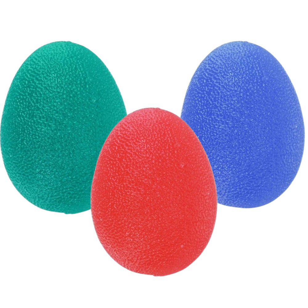 Набір силіконових еспандерів-яйце (тренажер для кисті) PowerPlay PP-4340 Power Grip Set (набір 3 шт.) Каменское - изображение 1