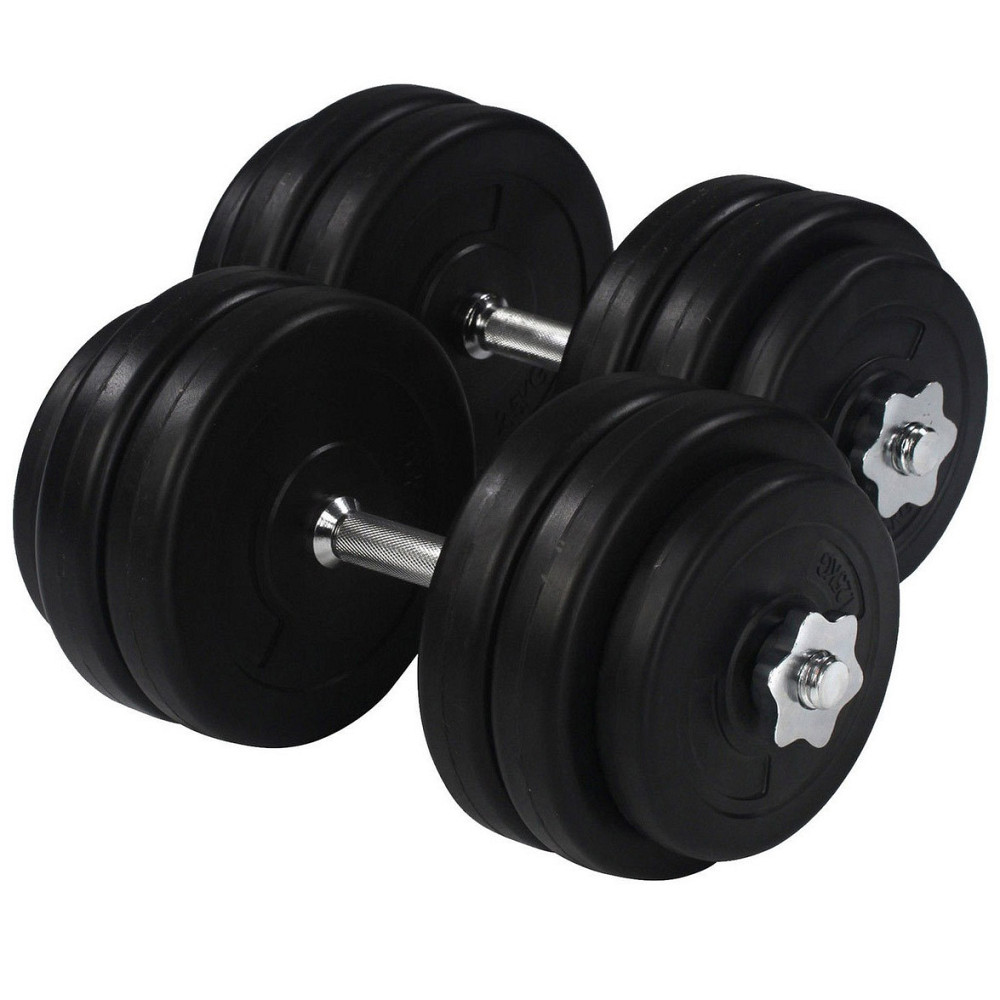 Гантелі 2х18 кг (металевий гриф) розбірні складальні набір комплект гантелей Київ - фото 1