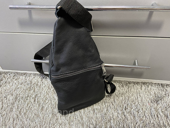 Кожаная мужская сумка-слинг через плечо PS Leather Киев - изображение 4