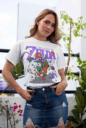 Футболка з аніме принтом Маджорас Маск Легенд Зелда оверсайз (S/M/L) Чорний AnimeJ0345 Дніпро