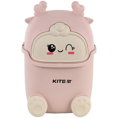 Кошик для паперів Kite Настільний контейнер для сміття, рожевий (K24-009-5) Вінниця - фото 1