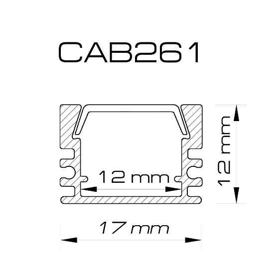 Профіль для світлодіодної стрічки Feron CAB261 Харків