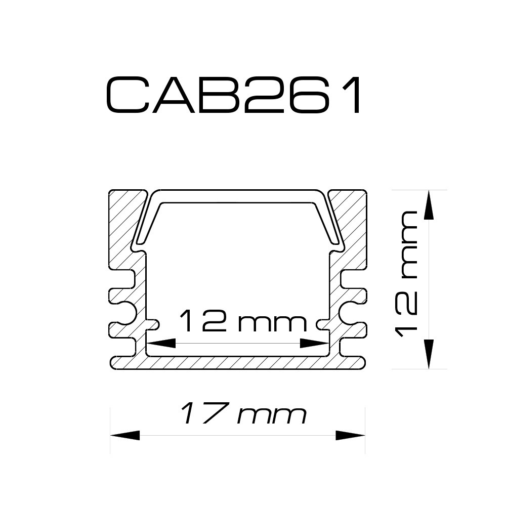 Профіль для світлодіодної стрічки Feron CAB261 Харків - фото 4