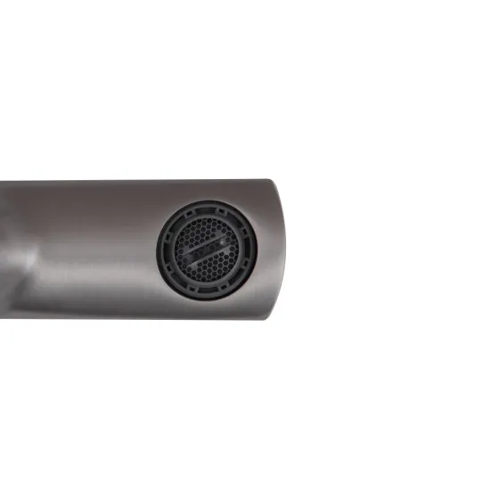 Змішувач для ванни Qtap Slavonice з душовим гарнітуром QTSLV259GMB48035 Gunmetal Black PVD графіт Київ