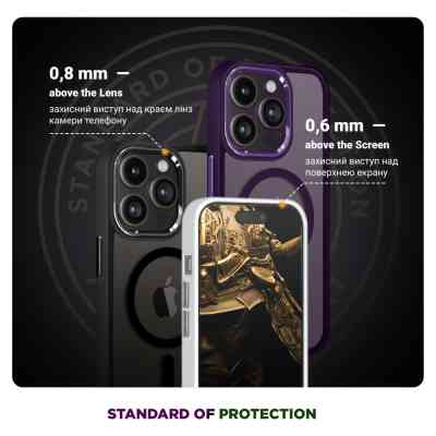 Чохол до мобільного телефона Armorstandart Unit MagSafe Apple iPhone 14 Pro Matte Clear Silver (ARM70437) Вінниця