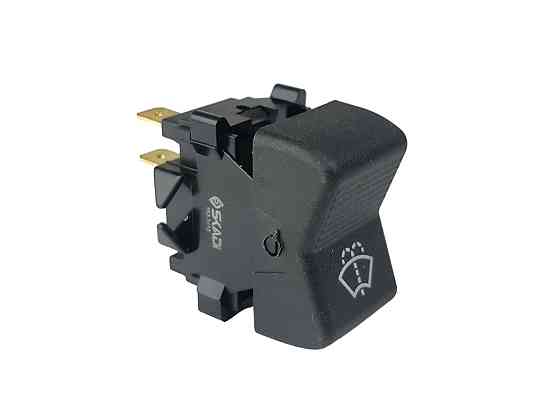 Кнопка дворников и стеклоомывателя Камаз (2 контакта) (клавиша) Мукачево