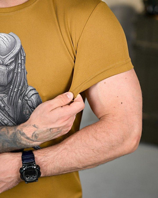 Тактическая потоотводящая футболка predator coyot ПП4652 Одесса - изображение 4