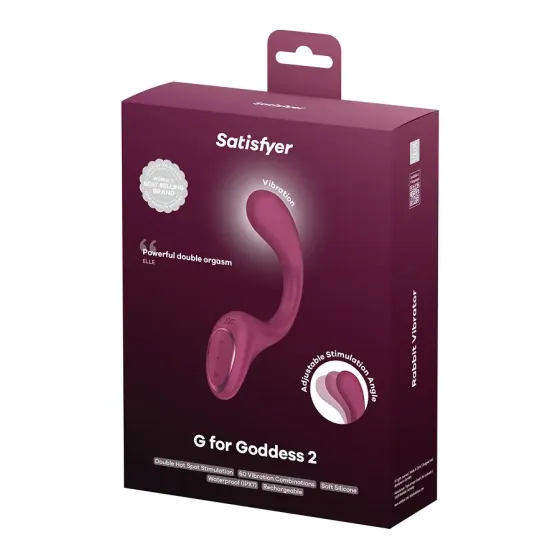 Вагинально-клиторальный вибратор Satisfyer G for Goddess 2 Wine Red, 2 мотора Львов