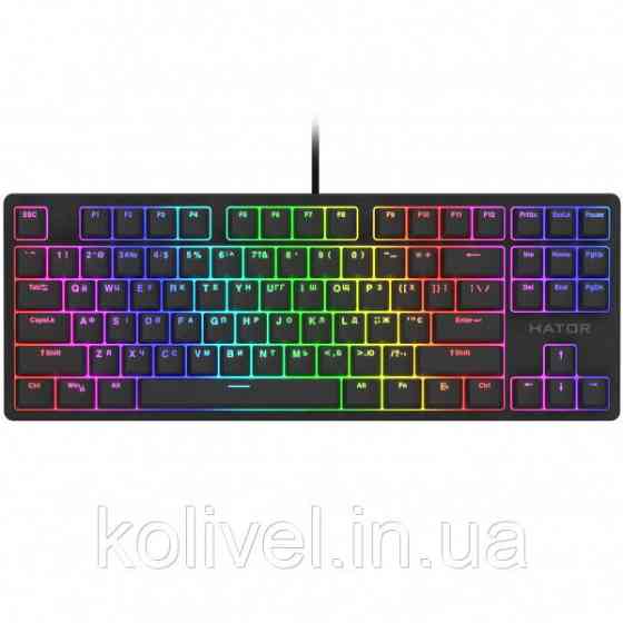 Клавіатура Hator Rockfall 2 Mechanical TKL orange black (HTK-720) Київ
