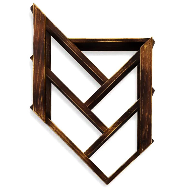 Настенная винная полка 