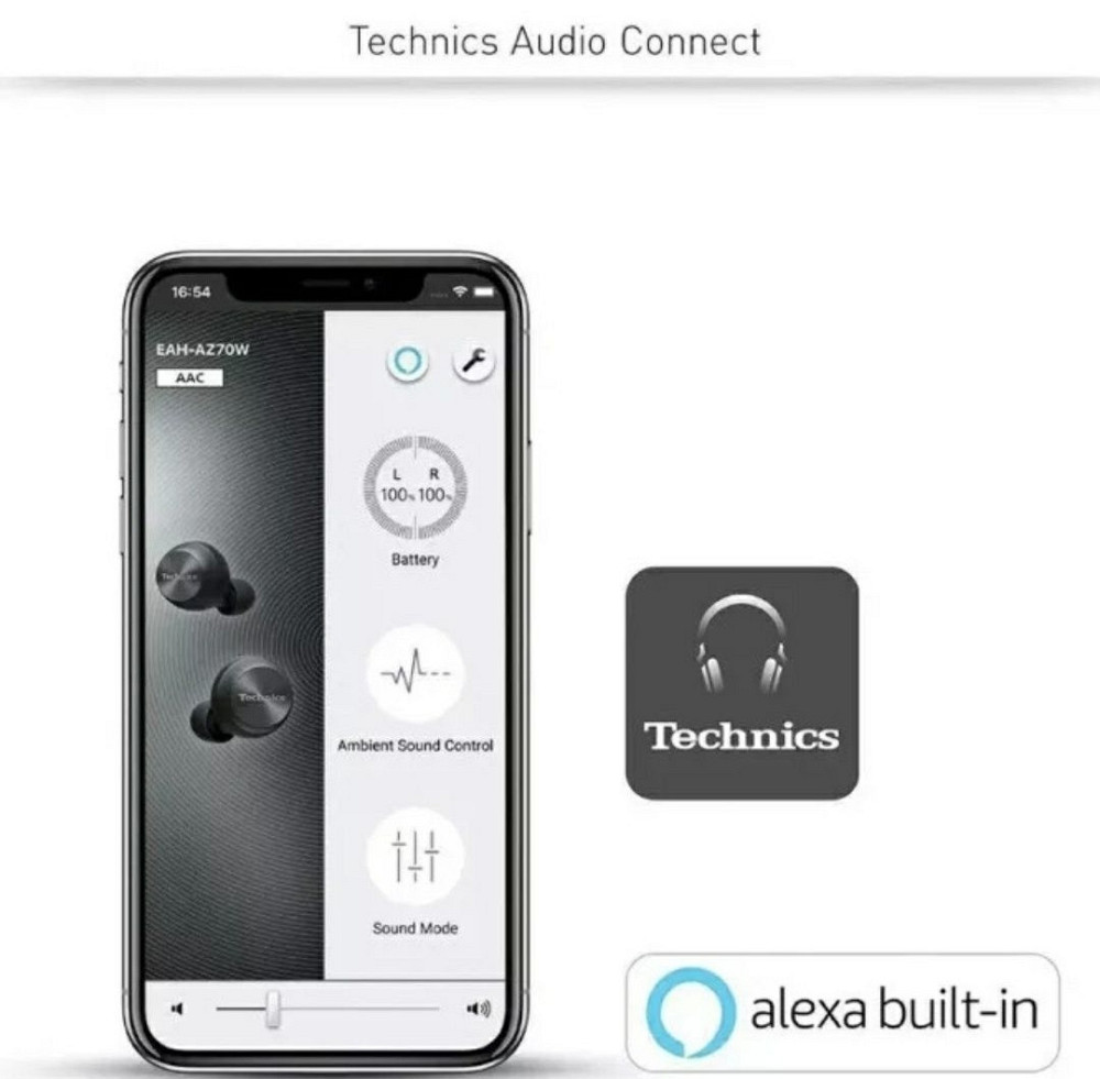 Наушники Panasonic Technics Wireless Stereo EAH - AZ70W Bluetooth Киев - изображение 3