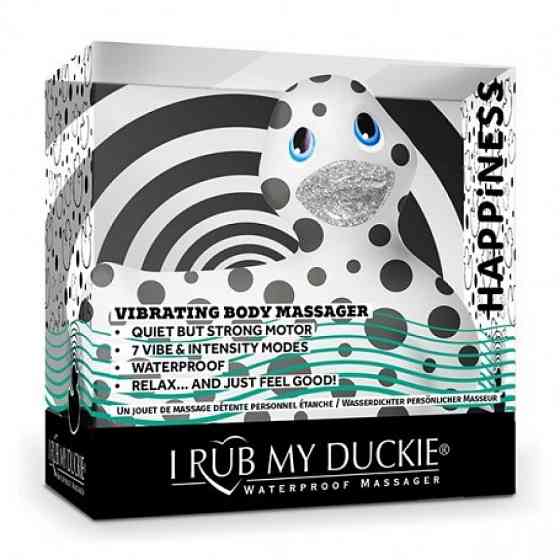 Уточка вибратор I Rub My Duckie белая в черный горох Sex Aura Киев