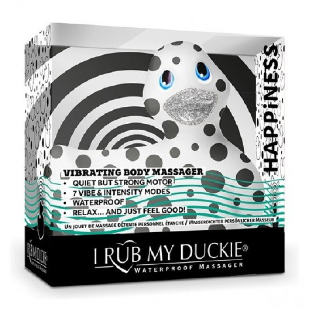 Уточка вибратор I Rub My Duckie белая в черный горох Sex Aura Киев - изображение 2