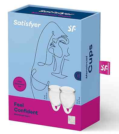 Менструальні чаші - Feel Confident Menstrual Cup (transparent) Sex Aura Київ
