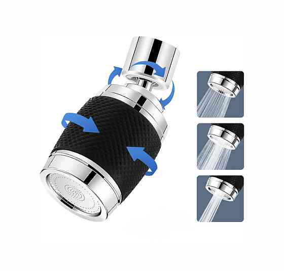 NSZ 005 аератор поворотний VALESO (чорний+хром) Коломыя