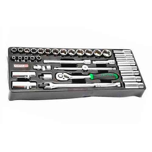 Набір інструменту головки з тріскачкою 3/8" 35ед. (в ложементі, тип В) TOPTUL GTB3503 Одеса