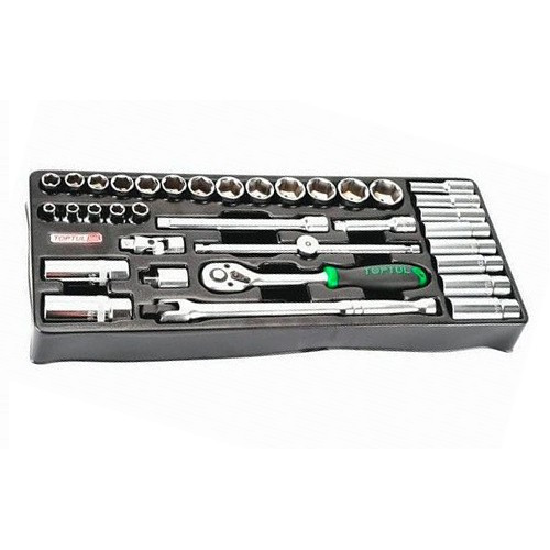 Набір інструменту головки з тріскачкою 3/8" 35ед. (в ложементі, тип В) TOPTUL GTB3503 Одеса - фото 1