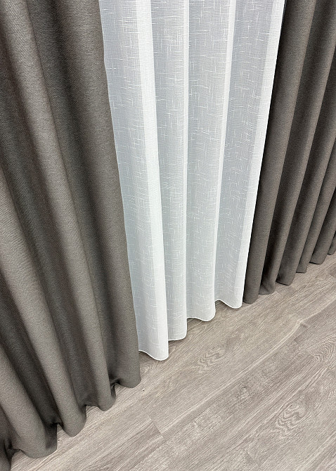 Премиальная ткань рогожка для штор 