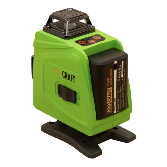 Лазерний рівень Procraft LE-4G 5 променів, зелений діод, Li-Ion 4000 мА·год Львів