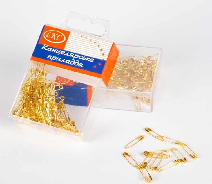 Шпильки англійські 100 шт в упаковці Київ - фото 1