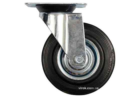 Колесо до візка Ø= 75 мм, b= 23 мм VOREL з обертовою опорою; h= 97 мм,  навантаж.- 40 кг [48] Одесса