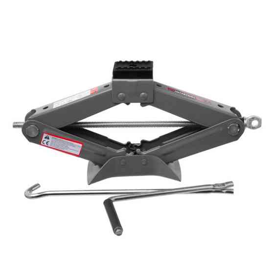 Домкрат механічний INTERTOOL GT0184, ромбоподібний 2т., гумовий упор., 110-400 мм для безпечного підйому авто Львів