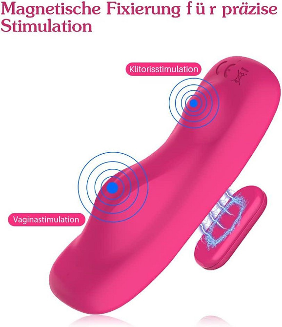 Вібратор-метелик Mionteit Slip з магнітною кліпсою для піхви клітора Дніпро - фото 5