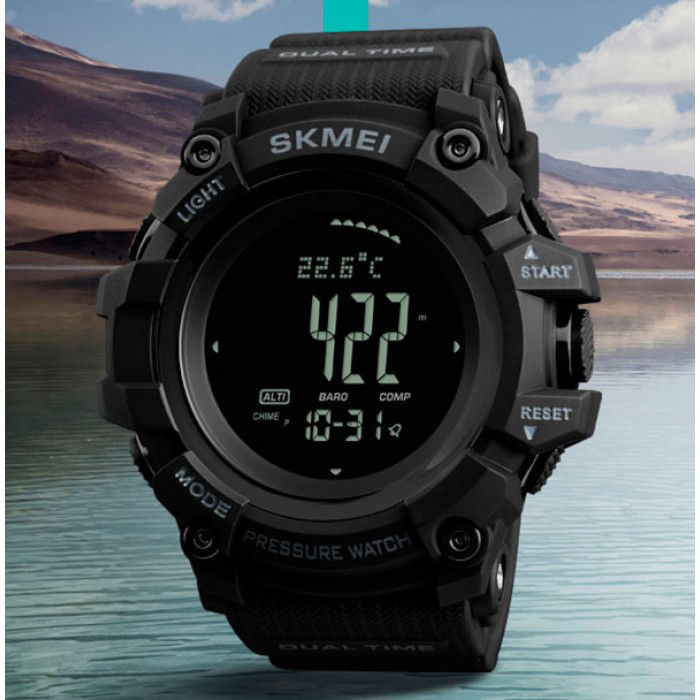 Розумний Годинник Skmei Processor з Шагомером і Барометром Чорний Вінниця - фото 6