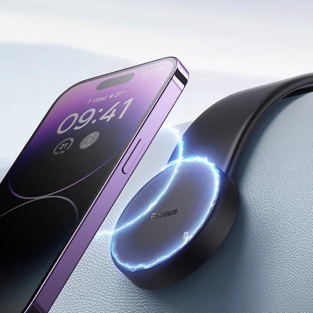 Магнітний автотримач Baseus C02 Magnetic Phone Holder Cluster Black, 360°, алюмінієвий, для смартфона Київ - фото 10