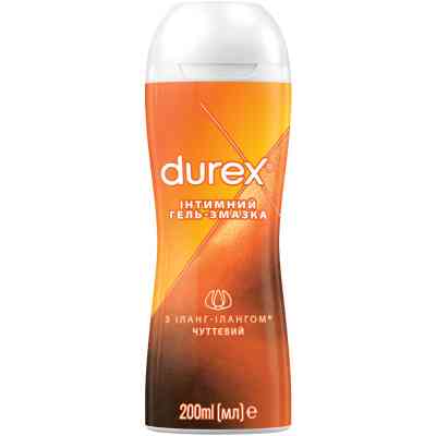 Інтимний гель-змазка Durex Play Massage 2 in 1 Sensual з іланг-ілангом для масажу (лубрикант) 200 мл (4820108005303) Вінниця