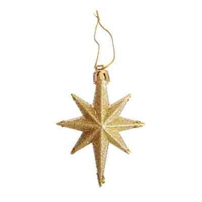 Елочная игрушка Chomik Зірки, 9 см, пластикові 4 шт,золоті (5901292631147_2) Вінниця