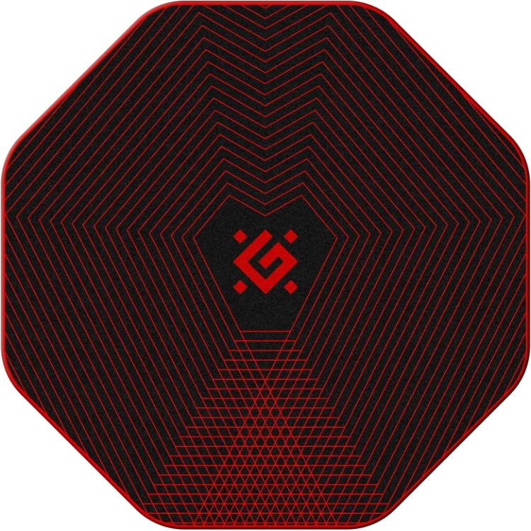 Килимок гелевий Defender Tekta під крісло 1160х1160х4мм, чорно-червона Вінниця - фото 1